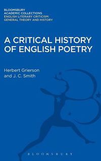 Cover image for A Critical History of English Poetry