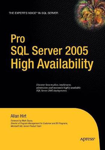 Cover image for Pro SQL Server 2005 High Availability