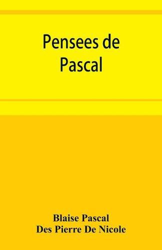 Cover image for Pense&#769;es de Pascal