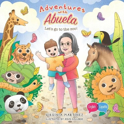 Cover image for Adventures with Abuela: Let's go to the zoo!