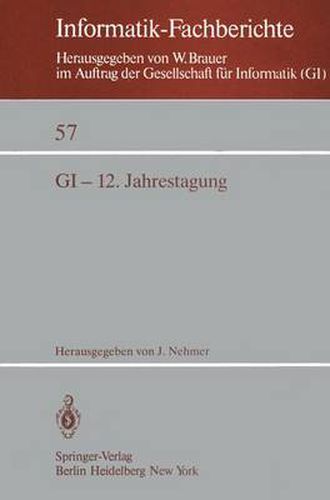 Cover image for GI-12. Jahrestagung