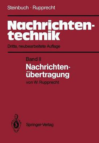 Cover image for Nachrichtentechnik: Band II: Nachrichtenubertragung