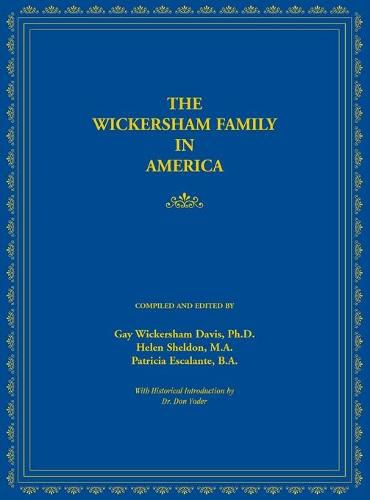 Cover image for The Wickersham Family in America