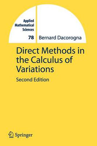 Cover image for Direct Methods in the Calculus of Variations