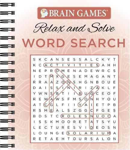 Brain Games - Relax and Solve: Word Search (Coral)