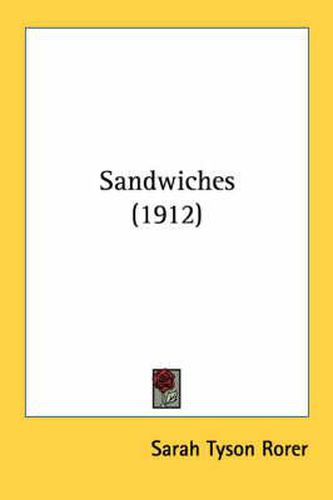 Cover image for Sandwiches (1912)