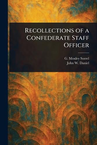 Cover image for Recollections of a Confederate Staff Officer