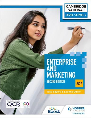 Cover image for Level 1/Level 2 Cambridge National in Enterprise & Marketing (J837): Second Edition