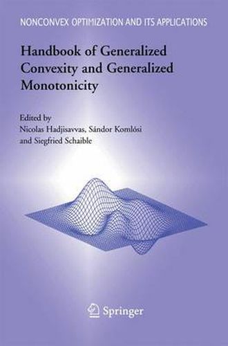 Cover image for Handbook of Generalized Convexity and Generalized Monotonicity