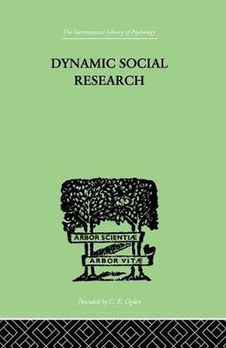 Cover image for Dynamic Social Research