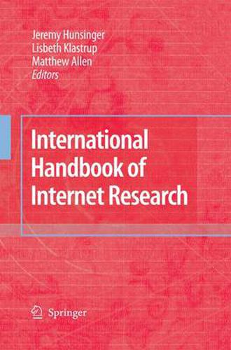 Cover image for International Handbook of Internet Research