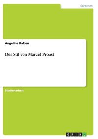 Cover image for Der Stil Von Marcel Proust