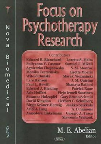 Cover image for Focus on Psychotherapy Research