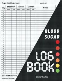 Cover image for Blood sugar logbook