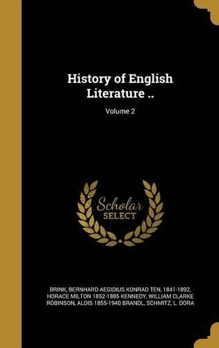 Cover image for History of English Literature ..; Volume 2