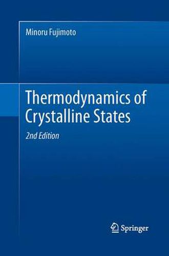 Cover image for Thermodynamics of Crystalline States