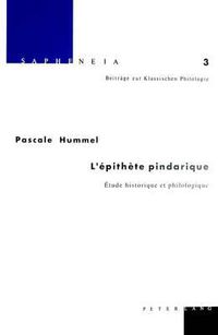 Cover image for L'Epithete Pindarique: Etude Historique Et Philologique