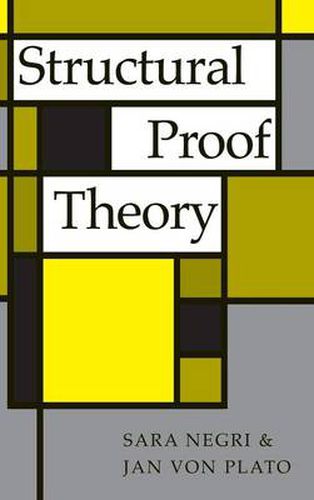 Cover image for Structural Proof Theory