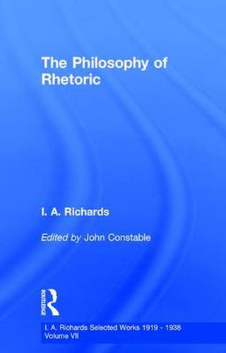 Cover image for Philosophy Rhetoric        V 7