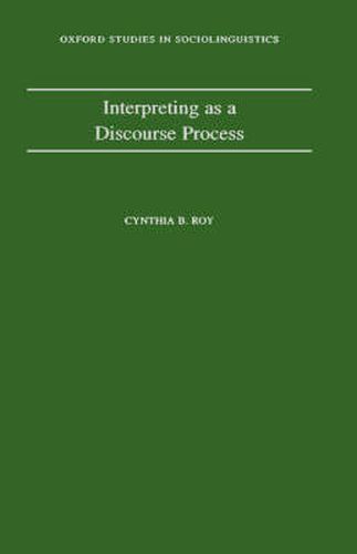 Cover image for Interpreting as a Discourse Process