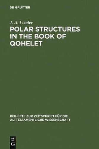 Cover image for Polar Structures in the Book of Qohelet