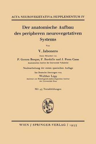 Cover image for Der Anatomische Aufbau Des Peripheren Neurovegetativen Systems