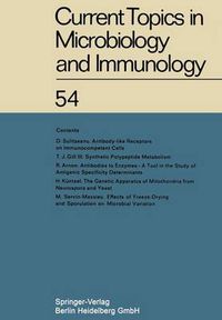 Cover image for Current Topics in Microbiology and Immunology: Ergebnisse der Mikrobiologie und Immunitatsforschung