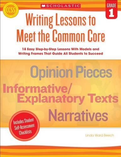 Cover image for Writing Lessons to Meet the Common Core, Grade 1