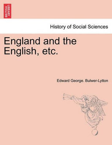 Cover image for England and the English, Etc.