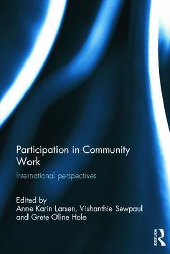 Cover image for Participation in Community Work: International Perspectives