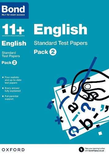 Cover image for Bond 11+: English: Standard Test Papers: Pack 2