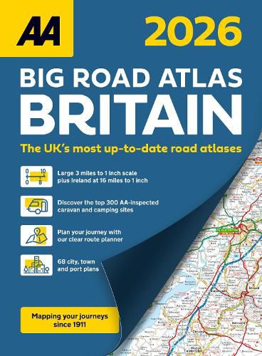 Cover image for AA Big Road Atlas Britain 2026 2026