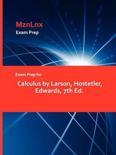 Cover image for Exam Prep for Calculus by Larson, Hostetler, Edwards, 7th Ed.