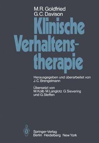 Cover image for Klinische Verhaltenstherapie