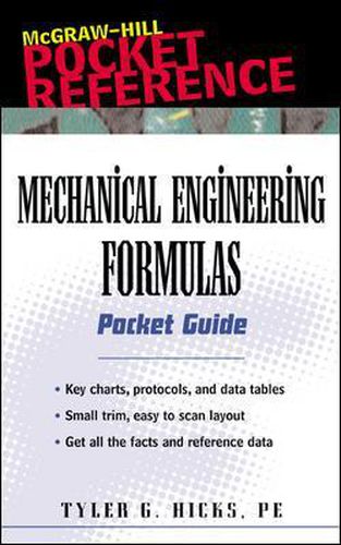 Cover image for Mechanical Engineering Formulas Pocket Guide