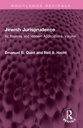 Cover image for Jewish Jurisprudence