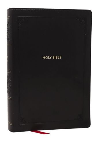 Cover image for KJV Giant Print End-of-Verse Reference Bible, Black Leathersoft, Red Letter, Comfort Print