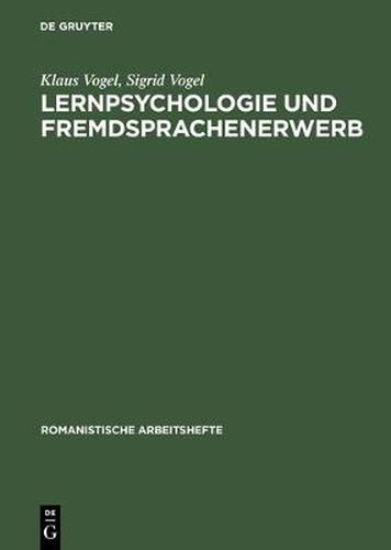 Cover image for Lernpsychologie und Fremdsprachenerwerb