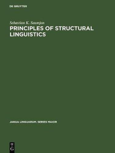 Cover image for Principles of Structural Linguistics