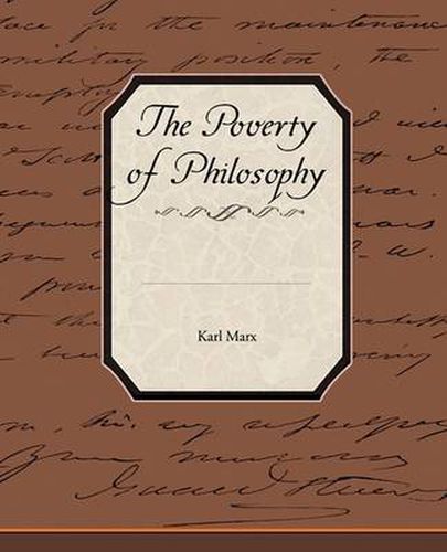 Cover image for The Poverty of Philosophy