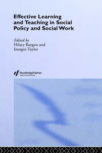 Cover image for Effective Learning and Teaching in Social Policy and Social Work