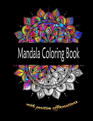 Cover image for Mandala Coloring Book with positive affirmations