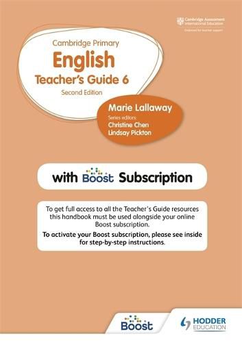 Hodder Cambridge Primary English Teacher's Guide Stage 6 with Boost Subscription