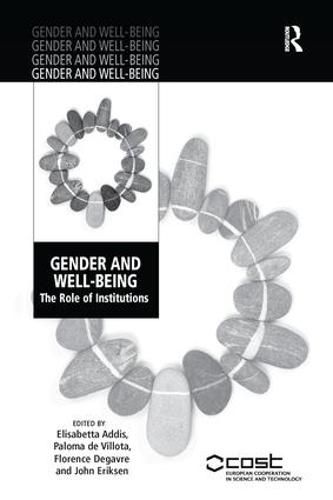 Cover image for Gender and Well-Being: The Role of Institutions