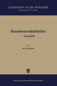 Cover image for Betriebswirtschaftslehre -- Kurzgefasst