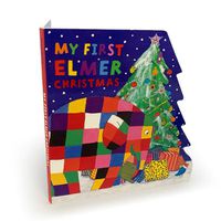 Cover image for My First Elmer Christmas: Shaped Board Book