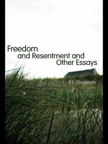 Cover image for Freedom and Resentment and Other Essays