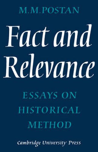 Cover image for Fact and Relevance: Essays on Historical Method