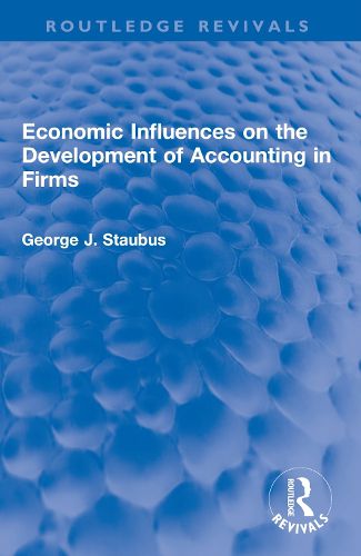 Cover image for Economic Influences on the Development of Accounting in Firms