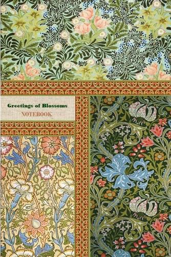 Cover image for Greetings of Blossoms NOTEBOOK [ruled Notebook/Journal/Diary to write in, 60 sheets, Medium Size (A5) 6x9 inches]